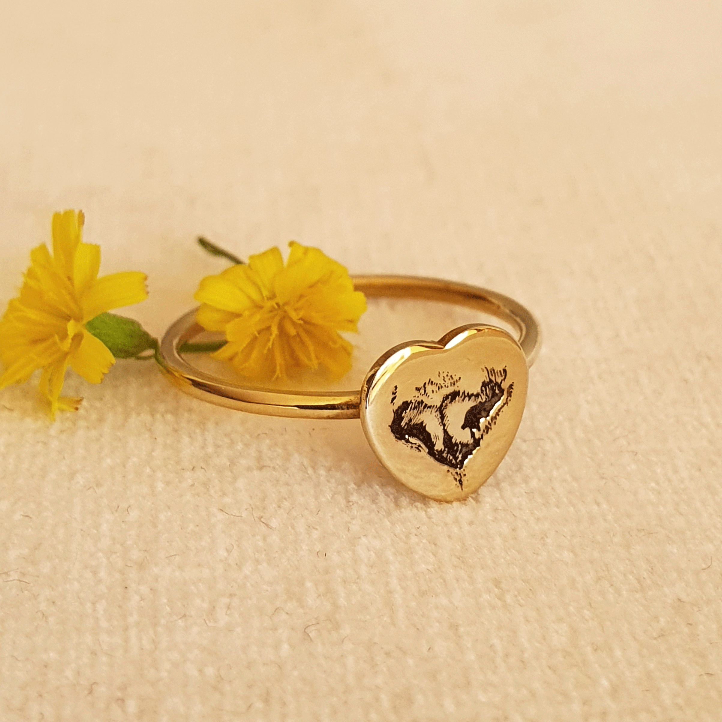 Anello Donna Con Stampa Zampa Di Gatto – Regolabile, In Rame Color Argento, Regalo Per Amanti Gatti