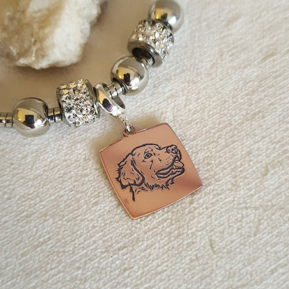 charm personalizzato bracciale spesso Pandora