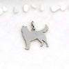 ciondolo husky argento  con anellino aperto