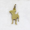 ciondolo jack russel argento o ottone per amanti del jack russel