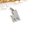 ciondolo yorkshire argento con anellino aperto in argento