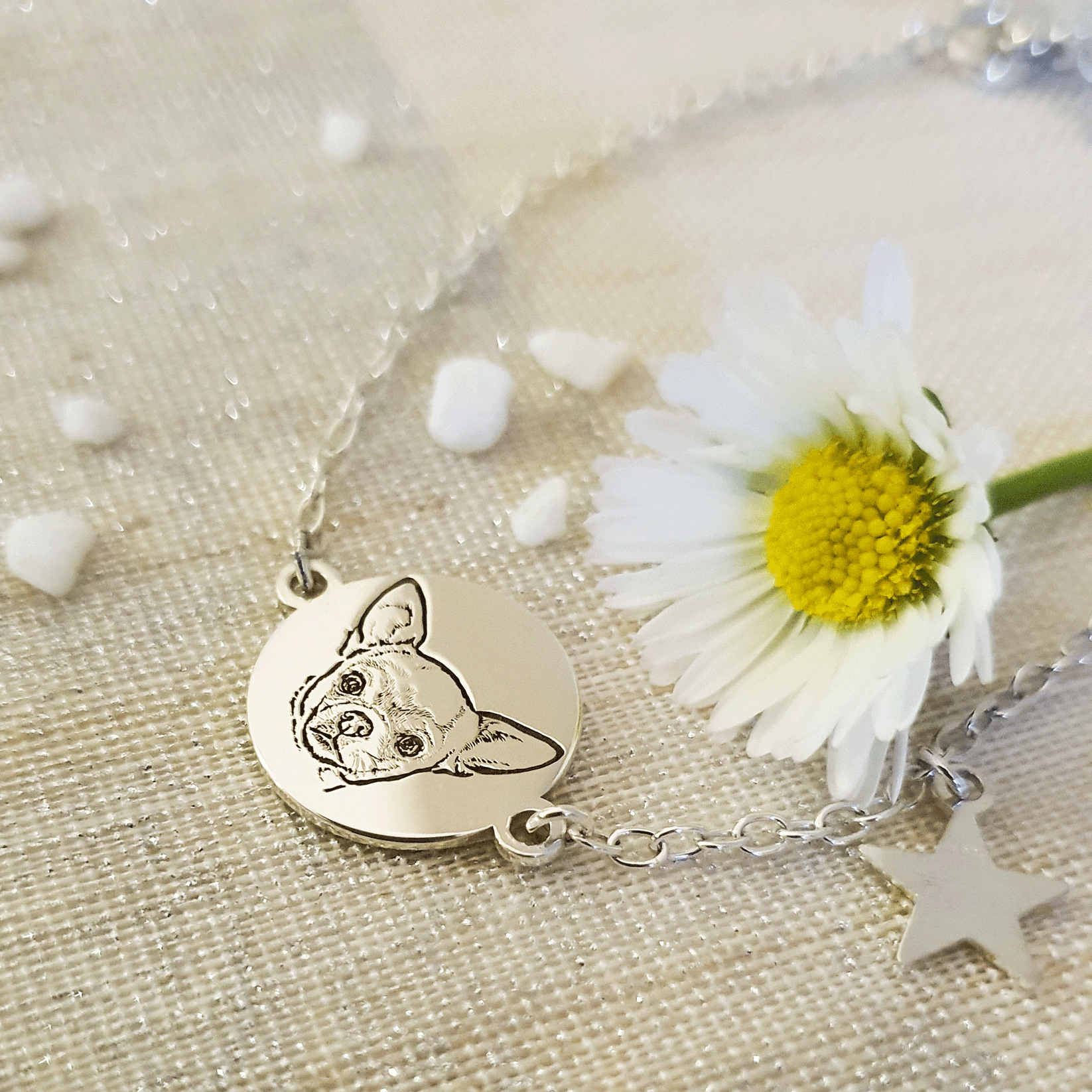 Braccialetto di perline di lapislazzuli, ciondolo a forma di zampa d'oro, gioiello commemorativo per animali domestici - Italia Braccialetto di perline di lapislazzuli, ciondolo a forma di zampa d'oro, gioiello commemorativo per animali domestici - Italia