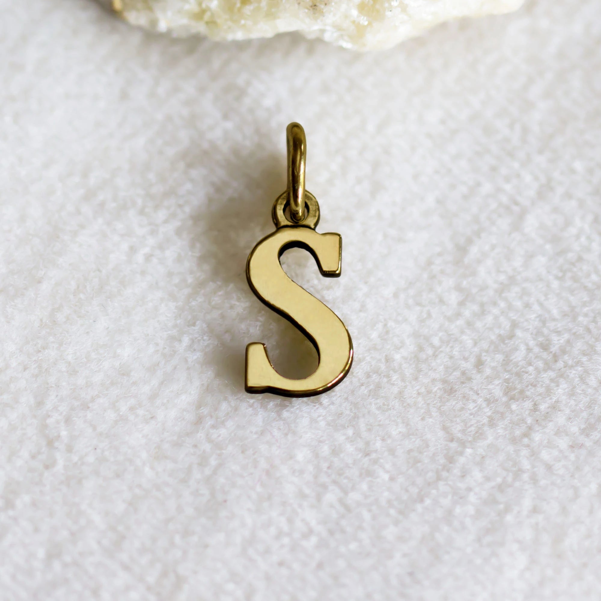 Lotto Misto Di Ciondoli Charms In Argento 800 Dorato Con Strass - Stile Anni '70 - Occasione