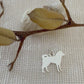 ciondolo akita inu argento petsoul ready con anellino da inserire in una collana o bracciale