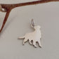 FLAT COATED RETRIEVER CIONDOLO IN ARGENTO