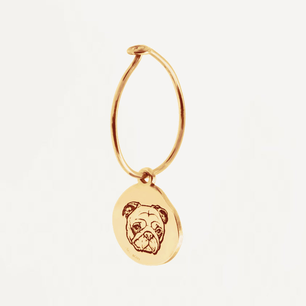Creole Argento In 5 Misure Orecchini In Argento Sterling 925